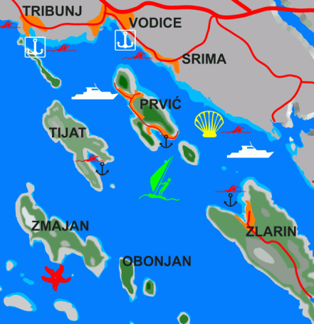otok prvić karta Dalmatinski Otoci]   Construction update (2011   2018  otok prvić karta